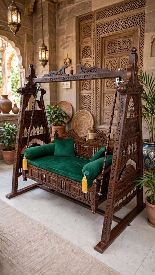 Handcarfted Wooden swing