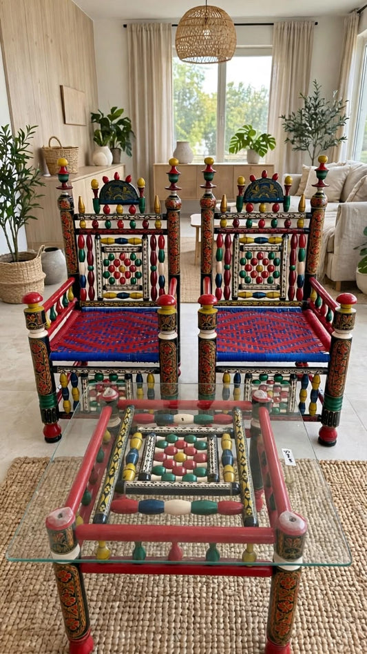 Handwoven chair set
