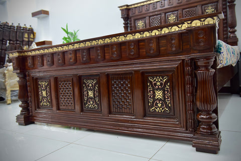 Luxury Handcrafted Solid Wood Bedroom Set
