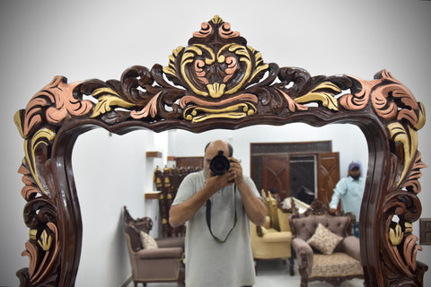 Luxu Handcrafted Solid Wood Bedroom Set