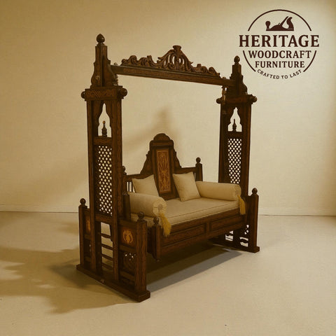 Handcrafted Solid Wood Jhula Swin