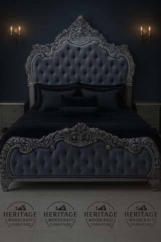 Luxury Handcrafted Solid Wood Bedroom Set