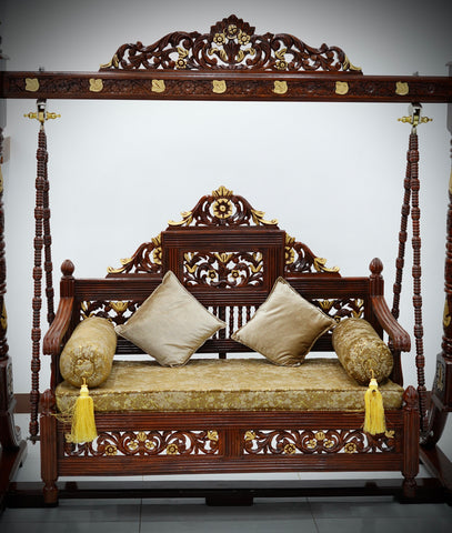 Handcrafted Solid Wood Jhula Swing