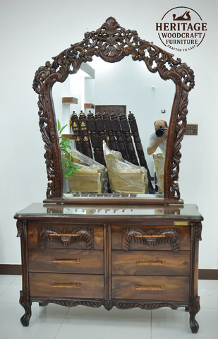 Luxu Handcrafted Solid Wood Bedroom Set