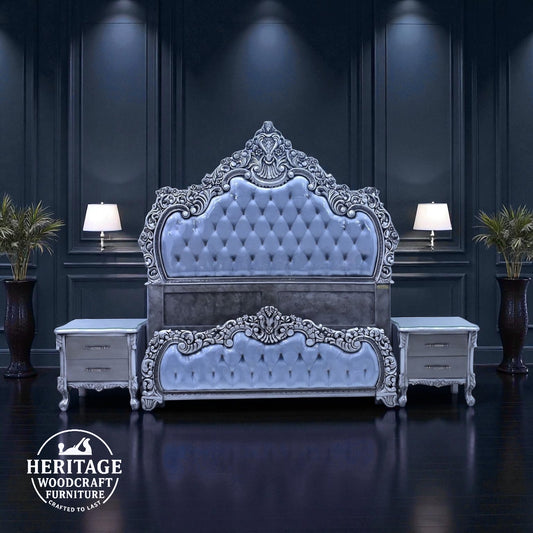 Luxury Handcrafted Solid Wood Bedroom Set