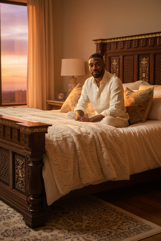 Luxury Handcrafted Solid Wood Bedroom Set