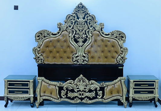 Luxury Hand-Carved King Bed – Heritage Woodcraft Co.
