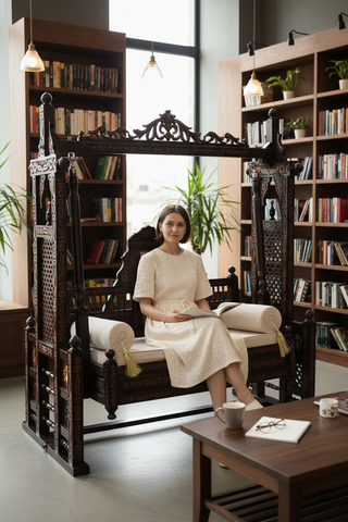 Handcrafted Solid Wood Jhula Swin