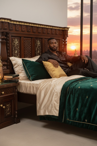 Luxury Handcrafted Solid Wood Bedroom Set