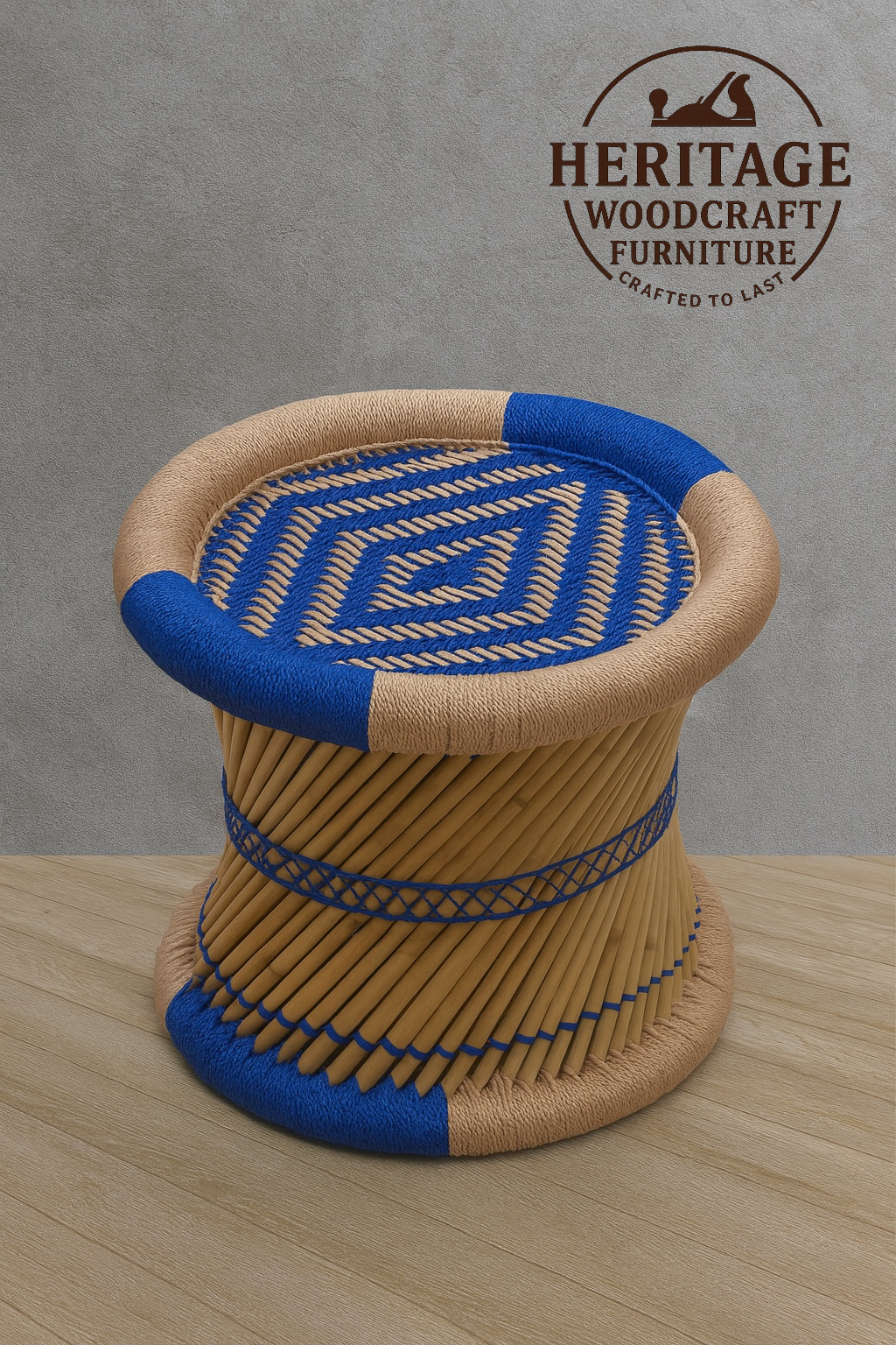 Handwoven Rope Stool