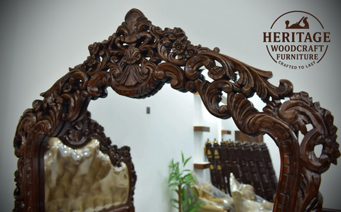 Luxu Handcrafted Solid Wood Bedroom Set