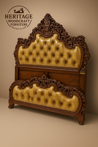 Luxu Handcrafted Solid Wood Bedroom Set