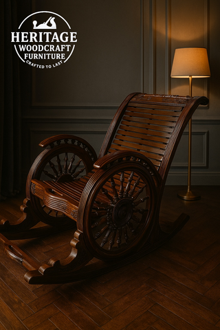 Handcrafted Solid Wood Rocking Chair