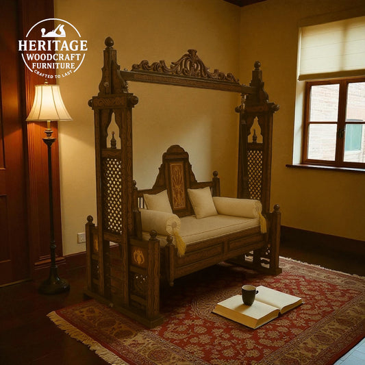 Handcrafted Solid Wood Jhula Swin