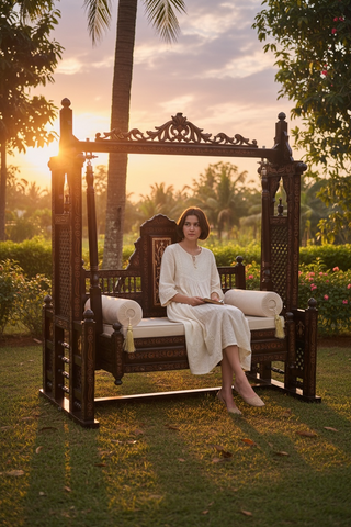 Handcrafted Solid Wood Jhula Swin