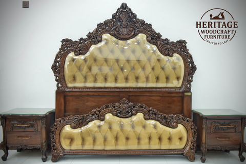 Luxu Handcrafted Solid Wood Bedroom Set