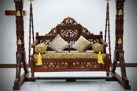 Handcrafted Solid Wood Jhula Swing