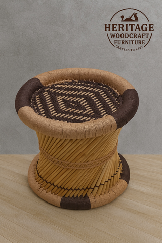 Handwoven Rope Stool
