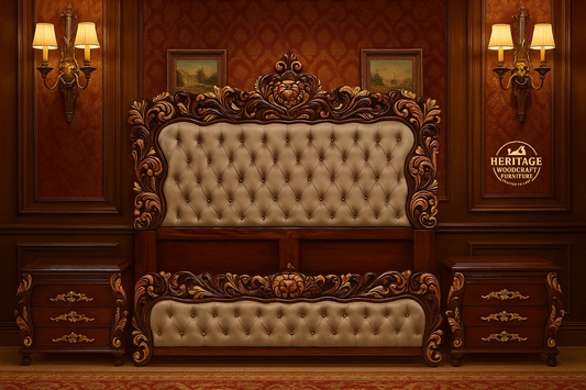 Luxu Handcrafted Solid Wood Bedroom Set