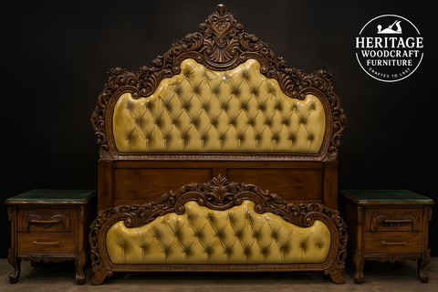 Luxu Handcrafted Solid Wood Bedroom Set