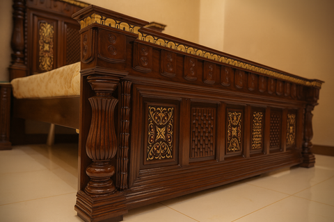 Luxury Handcrafted Solid Wood Bedroom Set
