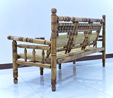 Handcrafted Natural WOOd Seating Set