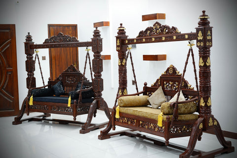 Handcrafted Solid Wood Jhula Swing