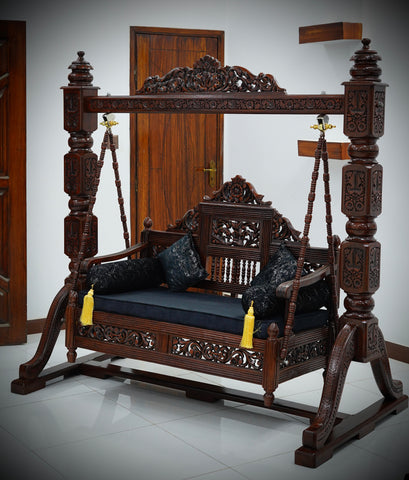 Handcrafted Solid Wood Jhula Swing