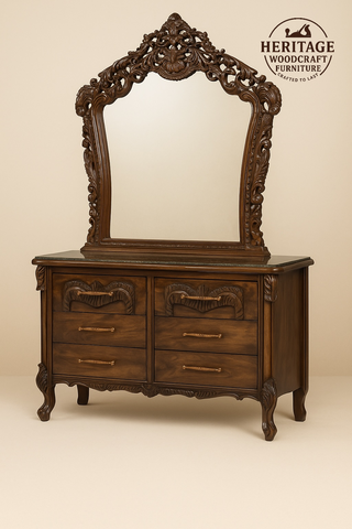 Luxu Handcrafted Solid Wood Bedroom Set