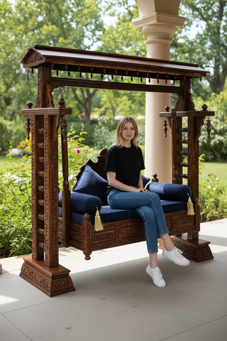 Handcrafted Solid Wood Jhula Swing
