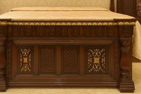 Luxury Handcrafted Solid Wood Bedroom Set