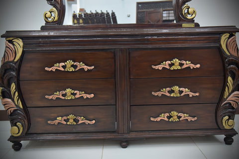 Luxu Handcrafted Solid Wood Bedroom Set