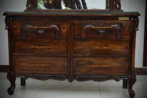 Luxu Handcrafted Solid Wood Bedroom Set