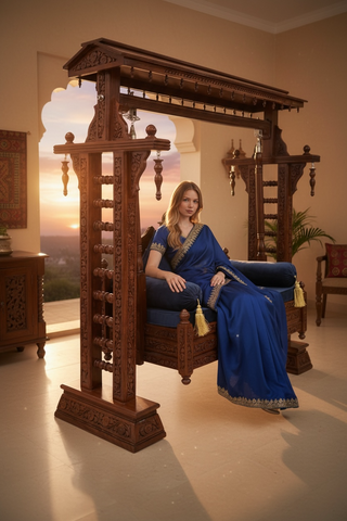 Handcrafted Solid Wood Jhula Swing