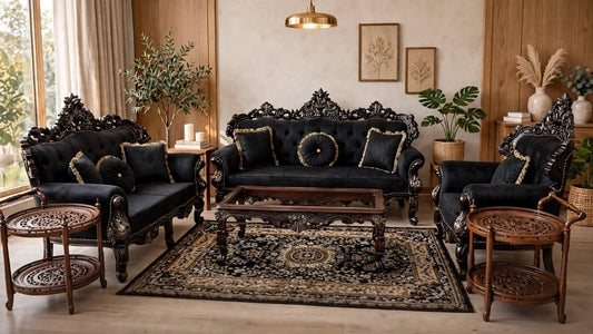 Handcrafted chinniot sofa set
