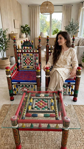 Handwoven chair set